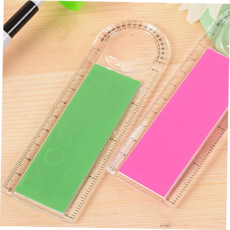 2Pcs Mini Ruler With Calculator Portable Digital Math Tool For School Office Stationery Gift - Image 4