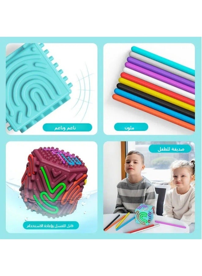 general Three-dimensional multi-faceted tactile sensory activity educational toys concentration training - Image 3
