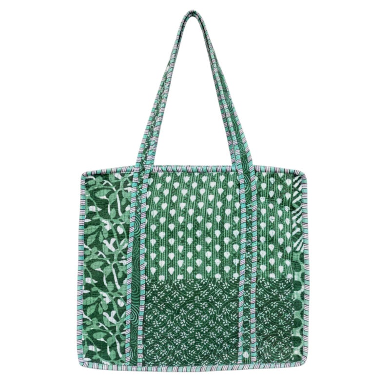 COTSILER Tote Bags Women Lightweight Travel Bag Purse Cotton Shoulder Tote Bag For Shopping Grocery & Beach Bag (Design No 38) - Image 1
