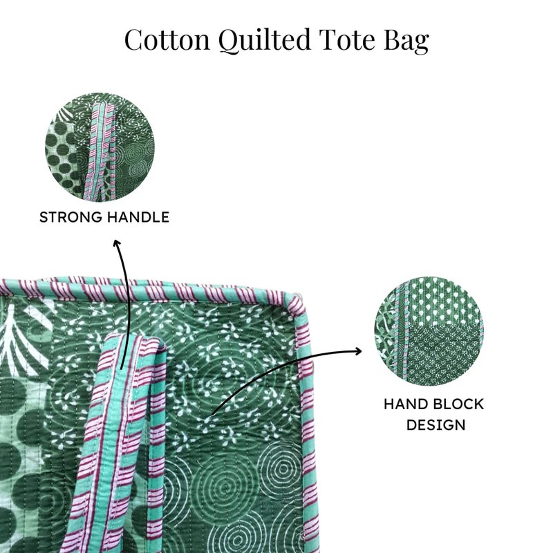 COTSILER Tote Bags Women Lightweight Travel Bag Purse Cotton Shoulder Tote Bag For Shopping Grocery & Beach Bag (Design No 38) - Image 4