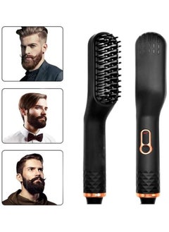 DMG TECH 5 in 1 Beard Straightener for Men, Beard DMG Straightening Comb with Beard Balm, 3 Adjustable Temperature, 360° Rotating Power Cord, Ceramic Electric Straightening Comb, Original Men's Gift Sets  - Image 5