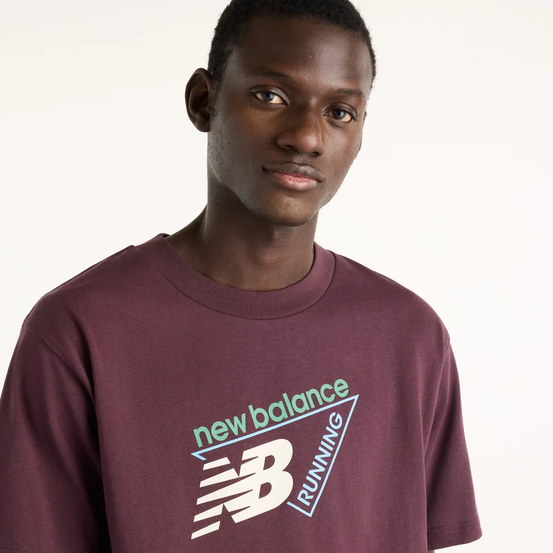 New Balance Cherry Leather Men's Classic Tri-Logo T-shirt for Men | Best Price UAE
