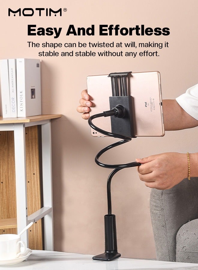 Motim 1.1M Gooseneck Tablet and Phone Clip Clamp on Stand Holder, 360° Rotating Long Arms Cell Phone Clip Mount Hands Free, Flexible Stand for 4.0-10.6 Phones Ipad, Mobile Stand Baby Monitor - Image 3