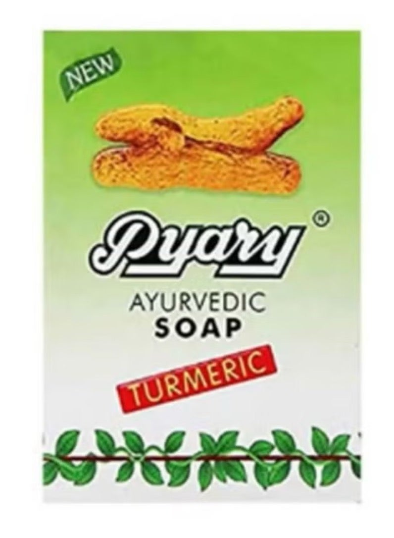 بياري 4 قطع من صابون الكركم العشبي لتفتيح البشرة - Image 2