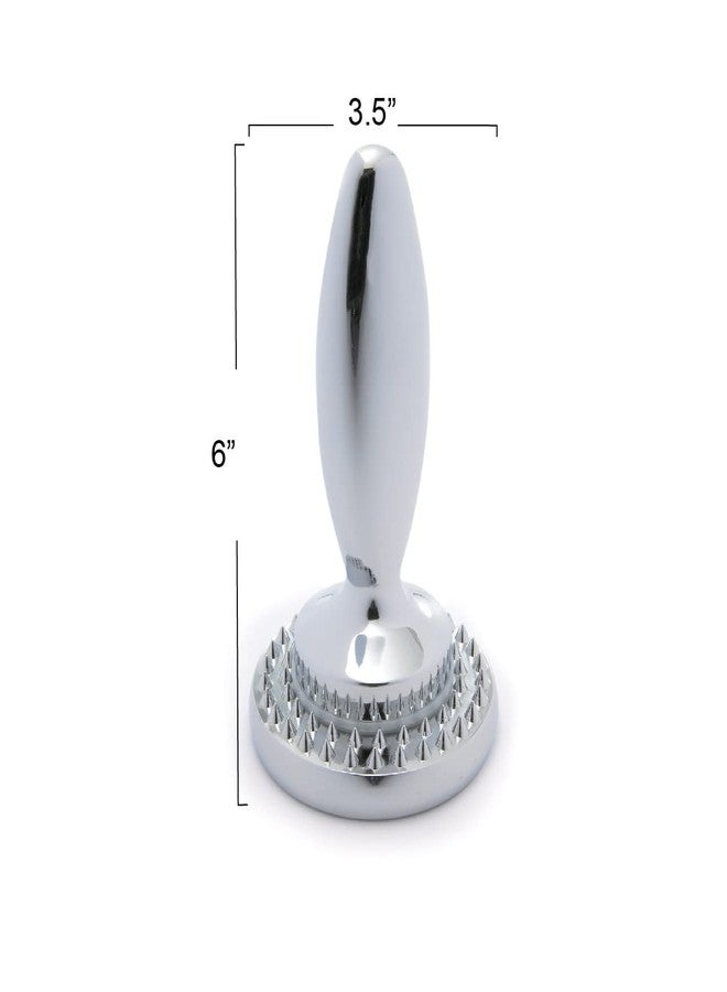 Household Essentials Meat Tenderizer, Reversible Dual Use, Chrome Plated - Image 5