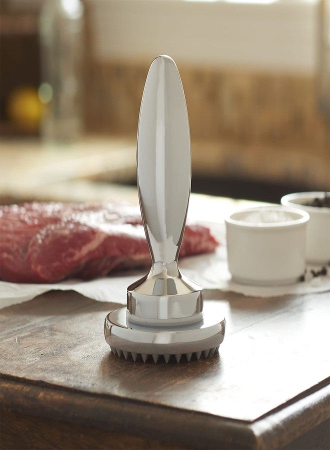 Household Essentials Meat Tenderizer, Reversible Dual Use, Chrome Plated - Image 2
