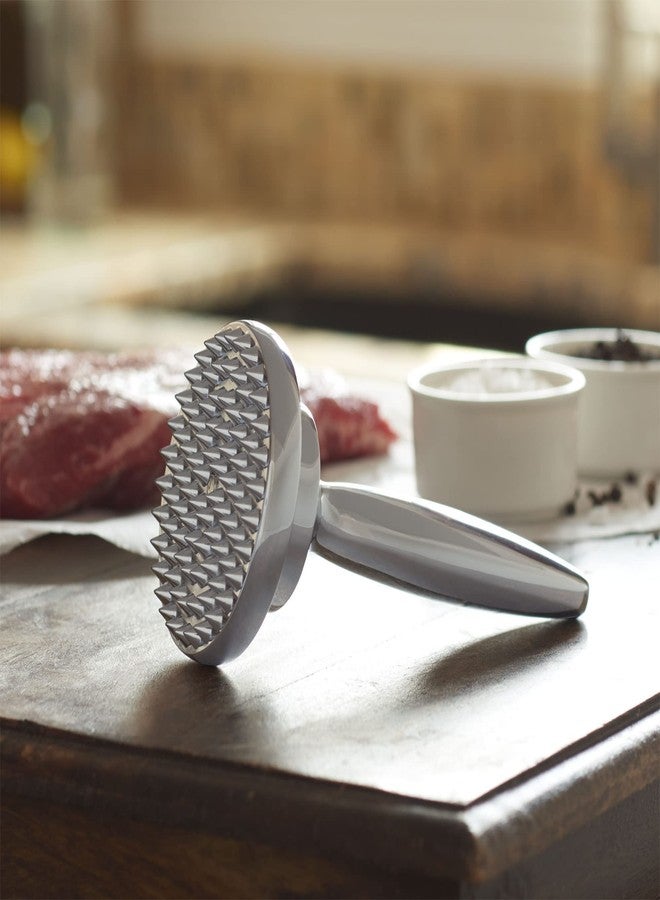 Household Essentials Meat Tenderizer, Reversible Dual Use, Chrome Plated - Image 3