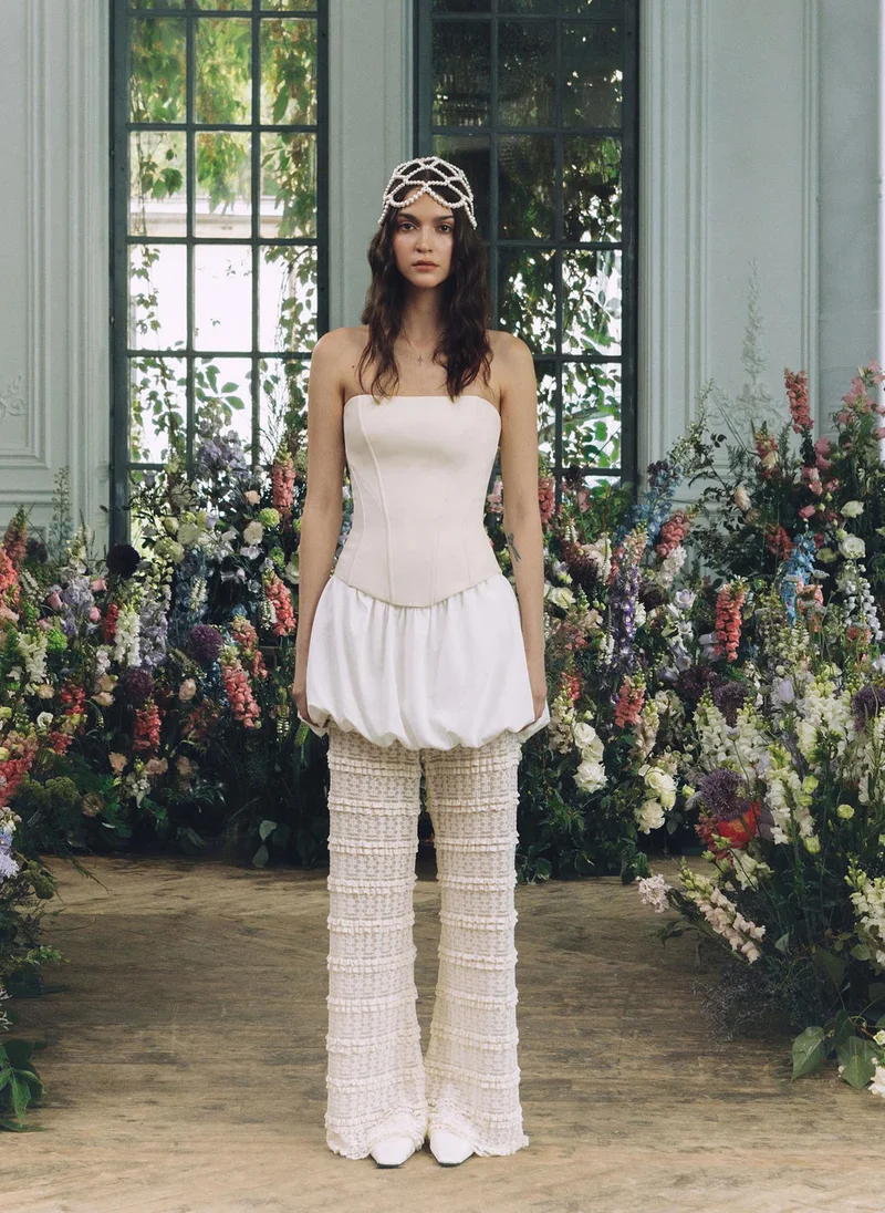 Lichi  Monochrome corset with open shoulders for Women | Best Price UAE
