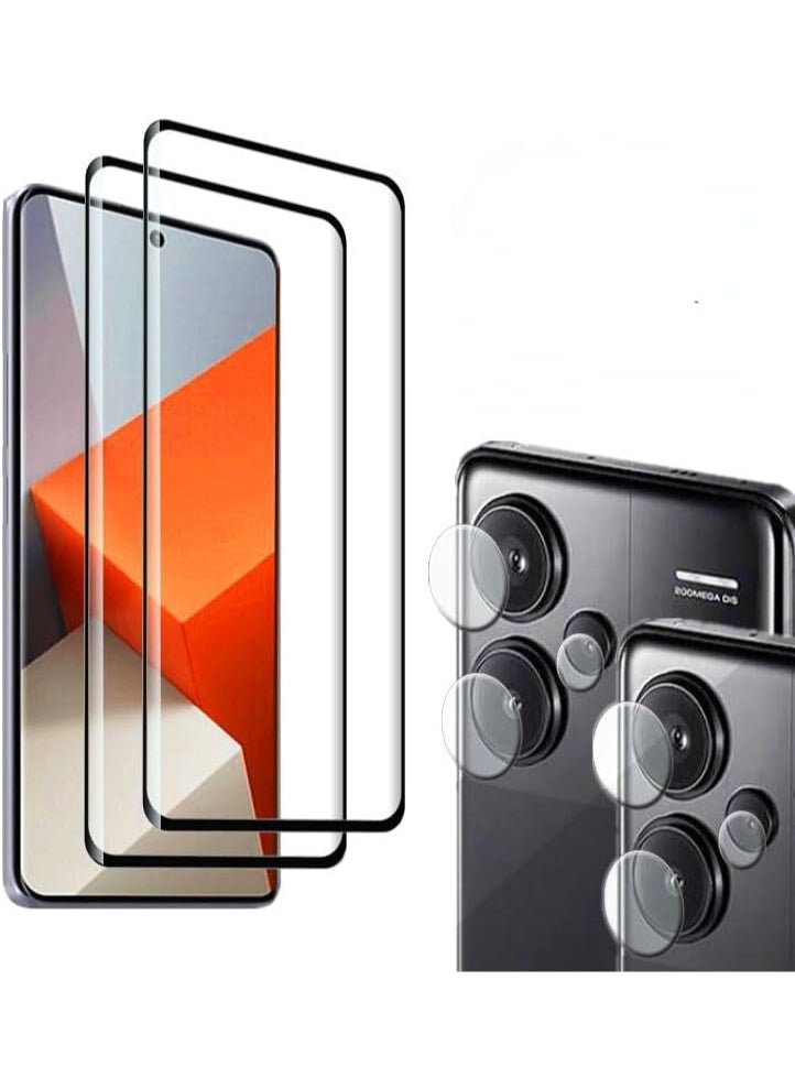 General 2+2 Pack Screen Protector with Camera Lens Protector Compatible with Xiaomi Redmi Note 13 Pro Plus 5G, Full Coverage Tempered Glass Film,HD Clear Scratch Resistant  - Image 1