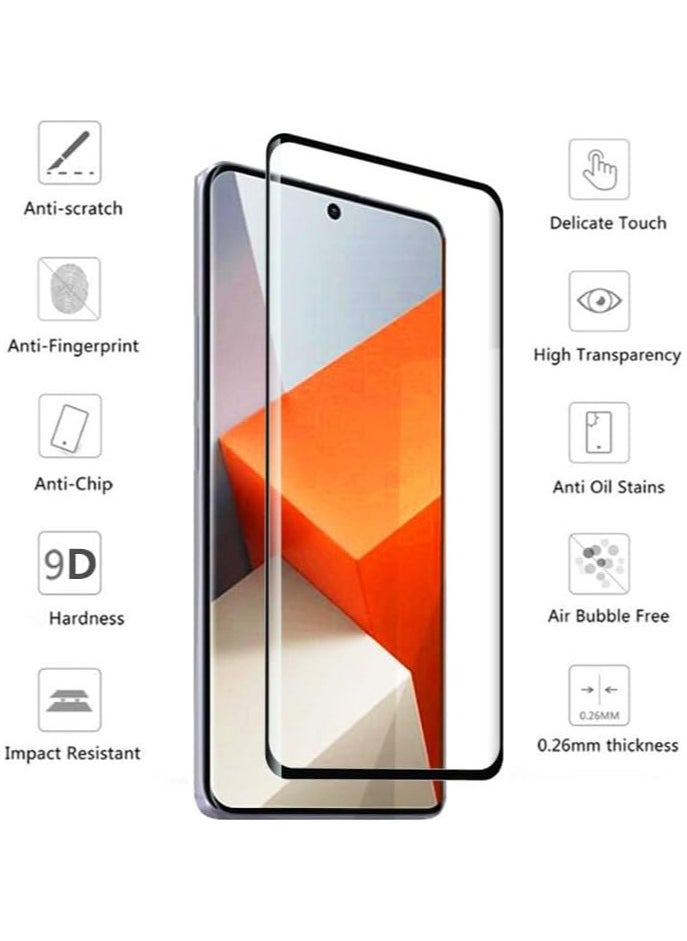 General 2+2 Pack Screen Protector with Camera Lens Protector Compatible with Xiaomi Redmi Note 13 Pro Plus 5G, Full Coverage Tempered Glass Film,HD Clear Scratch Resistant  - Image 3