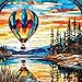 Springbok Balloon Reflections 500 Piece Jigsaw Puzzle for Adults Stained Glass Hot Air Balloon Unique Cut Pieces Made in USA - Image 2