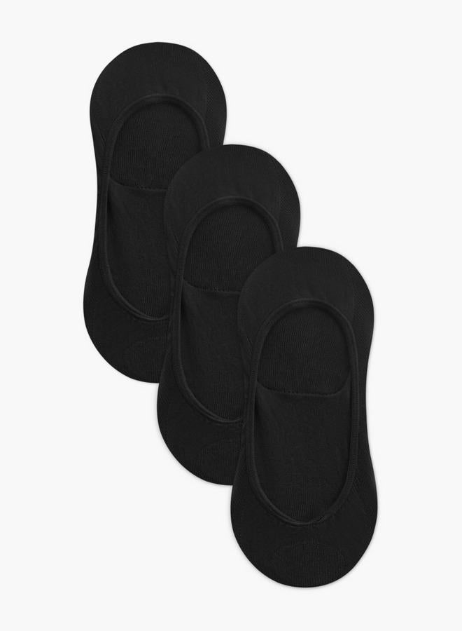 Flora Bella By Shoexpress Celeste Solid No Show Socks - Set of 3 - Image 1