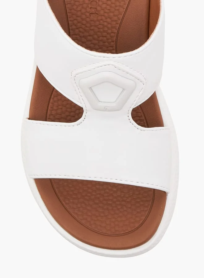 Le Confort Boys Solid Arabic Sandals with Accent Detail