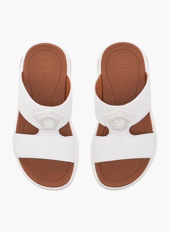 Le Confort Boys Solid Arabic Sandals with Accent Detail  - Image 1