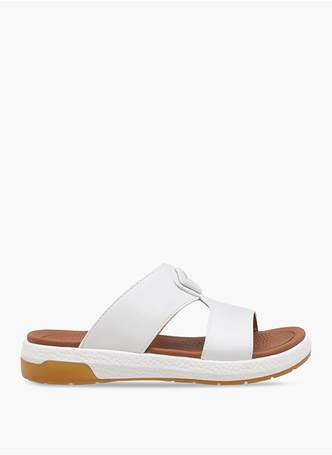 Le Confort Boys Solid Arabic Sandals with Accent Detail  - Image 2