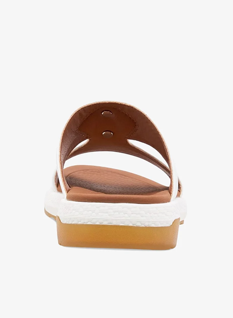 Le Confort WHITE Boys Solid Arabic Sandals with Accent Detail Ramadan Collection for Men | Best Price UAE