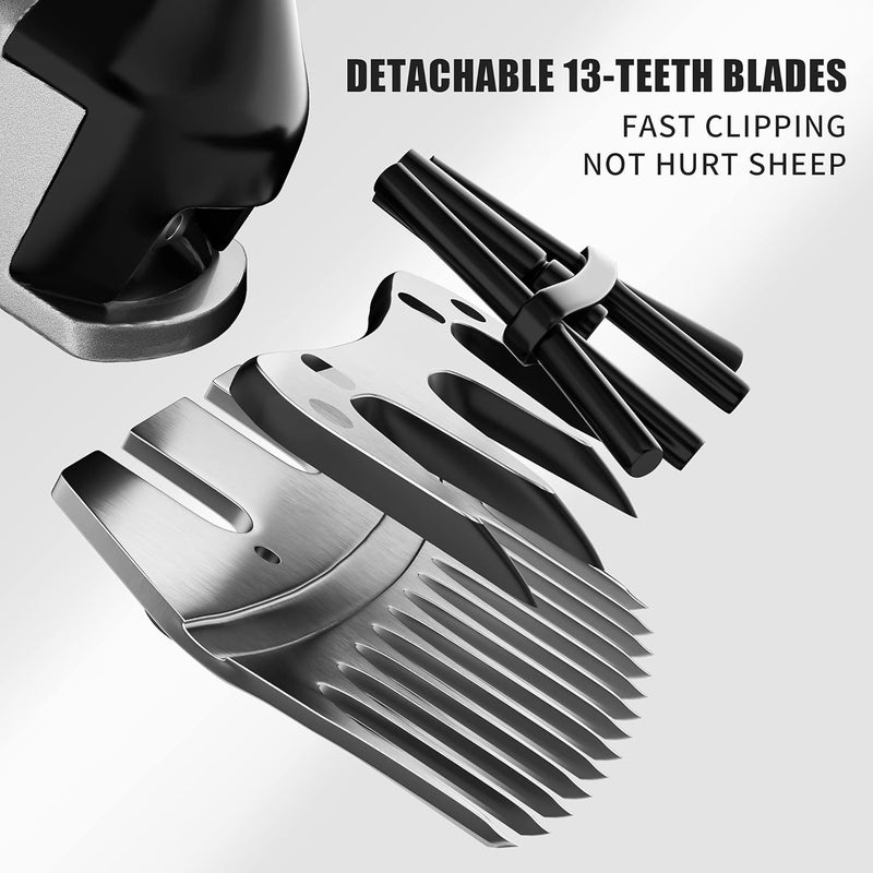 Dragro Sheep Clippers Replacement Blades, Professional Stainless Steel Clipper Blades for Thick Coat Animals - Image 5
