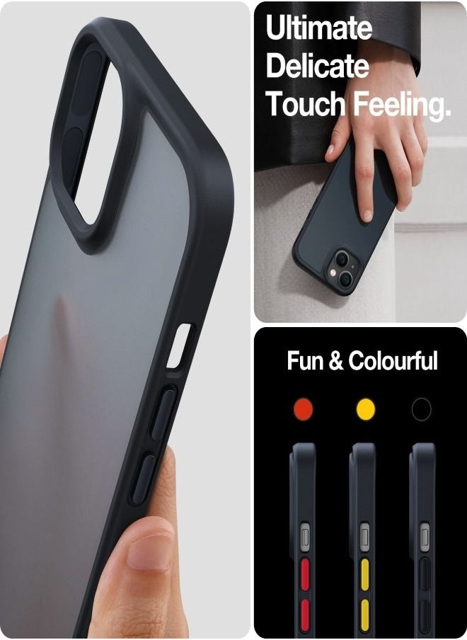 TORRAS - TORRAS Shockproof Designed for iPhone 14 Case for iPhone 13 Case [Military Grade Drop Tested] Shockproof Protective Hard Back Slim Case for iPhone 13/iPhone 14, Black-Guardian Series - Image 1