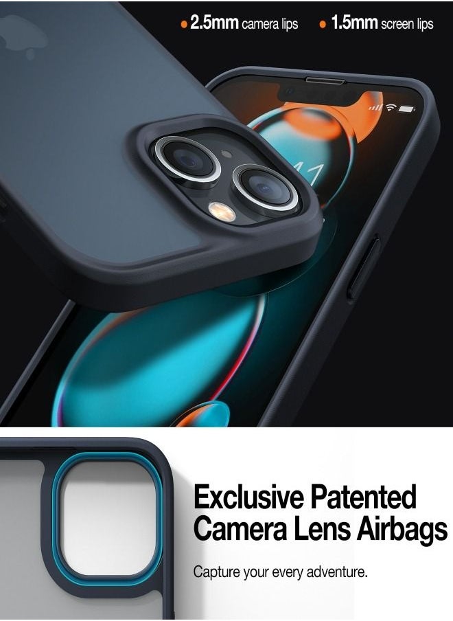 TORRAS - TORRAS Shockproof Designed for iPhone 14 Case for iPhone 13 Case [Military Grade Drop Tested] Shockproof Protective Hard Back Slim Case for iPhone 13/iPhone 14, Black-Guardian Series - Image 1