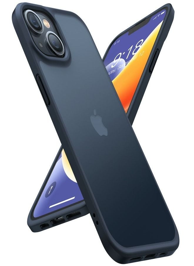 TORRAS - TORRAS Shockproof Designed for iPhone 14 Case for iPhone 13 Case [Military Grade Drop Tested] Shockproof Protective Hard Back Slim Case for iPhone 13/iPhone 14, Black-Guardian Series - Image 1