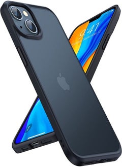 TORRAS Shockproof Designed for iPhone 14 Case for iPhone 13 Case [Military Grade Drop Tested] Shockproof Protective Hard Back Slim Case for iPhone 13/iPhone 14, Black-Guardian Series