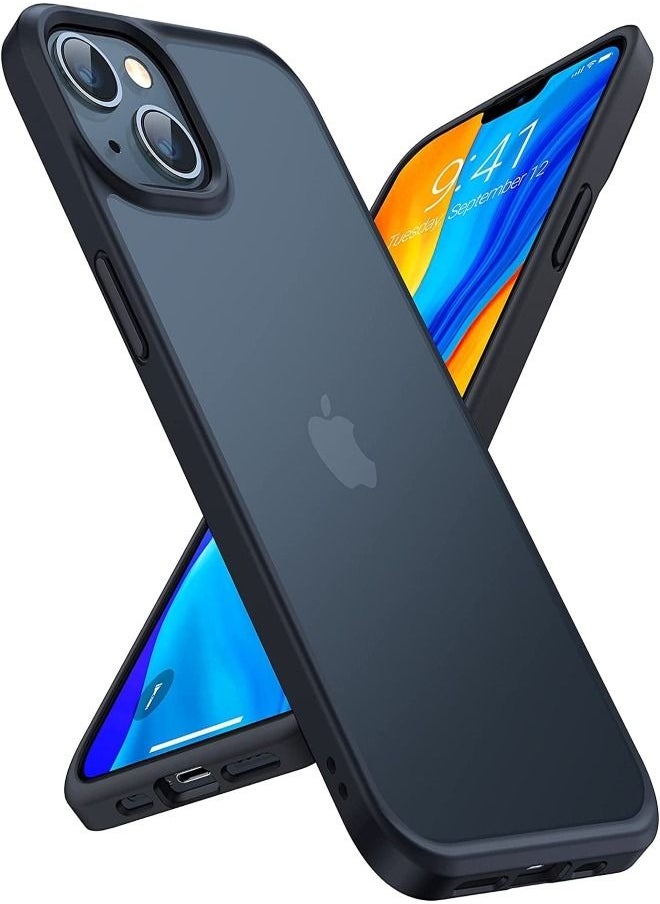 TORRAS - TORRAS Shockproof Designed for iPhone 14 Case for iPhone 13 Case [Military Grade Drop Tested] Shockproof Protective Hard Back Slim Case for iPhone 13/iPhone 14, Black-Guardian Series - Image 1