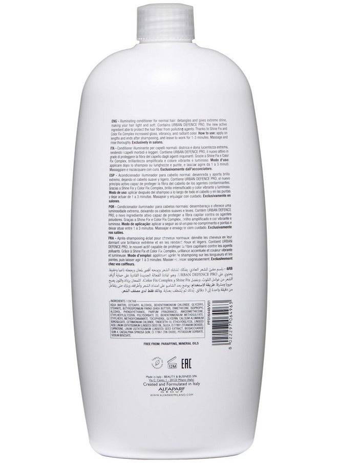 ALFAPARF MILANO Semi Di Lino Diamond Shine Illuminating Hair Conditioner Sulfate Free For Normal Hair Safe On Color Treated Hair Paraben Paraffin Free Professional Salon Quality 33.8 Fl Oz  - Image 3