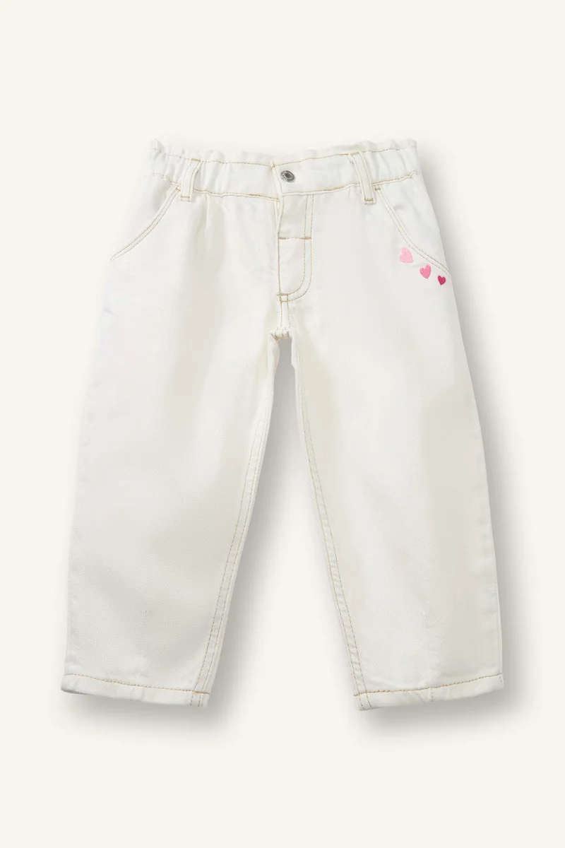 DeFacto Baby Girl Paperbag Fit Cotton Trousers