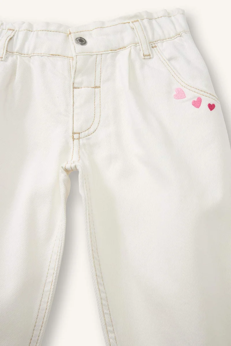 DeFacto Baby Girl Paperbag Fit Cotton Trousers