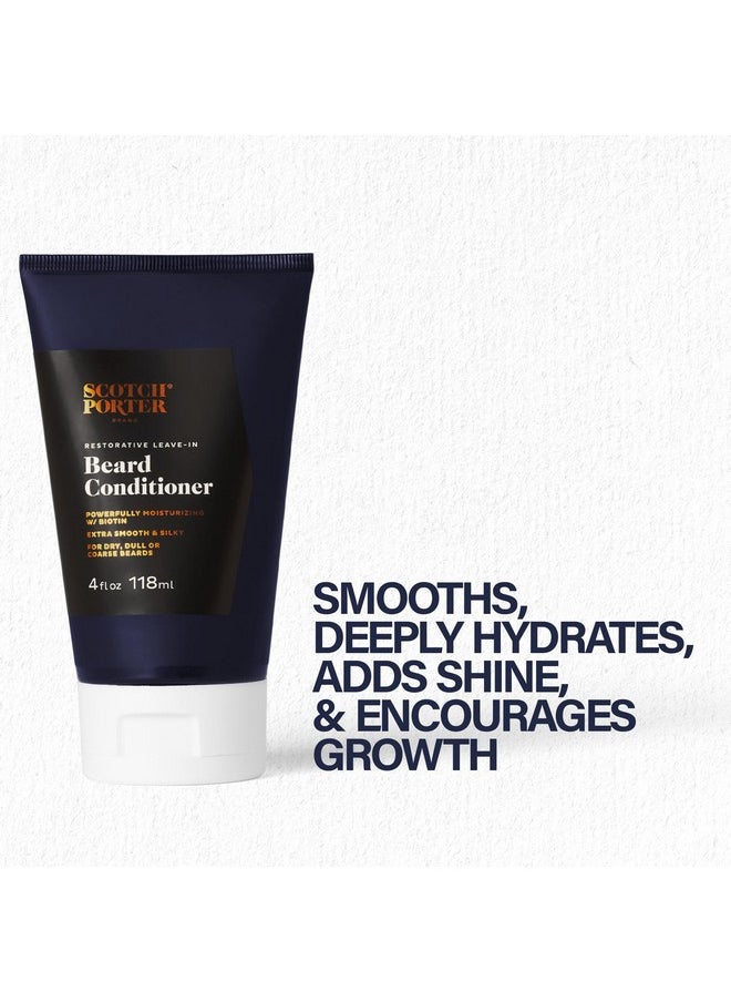 scotch porter - Scotch Porter Restorative Leave-In Beard Conditioner - Deep Conditioning Softener with Lightweight Feel, Reduces Frizz & Provides Long-lasting Hydration & Shine to Dull, Dry, Coarse Beards - 4 oz. - Image 1