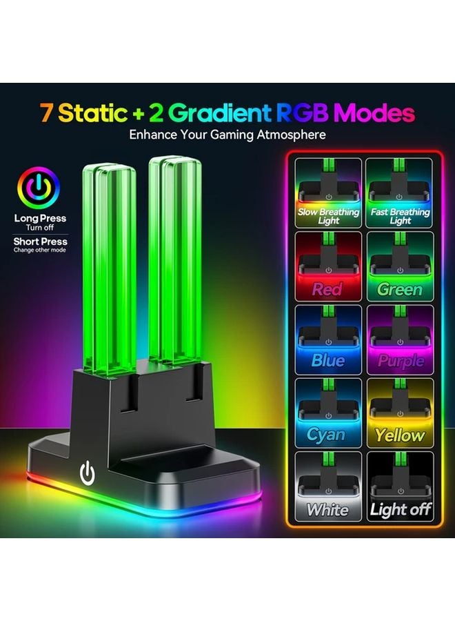 حوض شحن جهاز تحكم نينتندو سويتش مع ضوء RGB و9 أوضاع يشحن 4 أجهزة تحكم في وقت واحد - Image 4