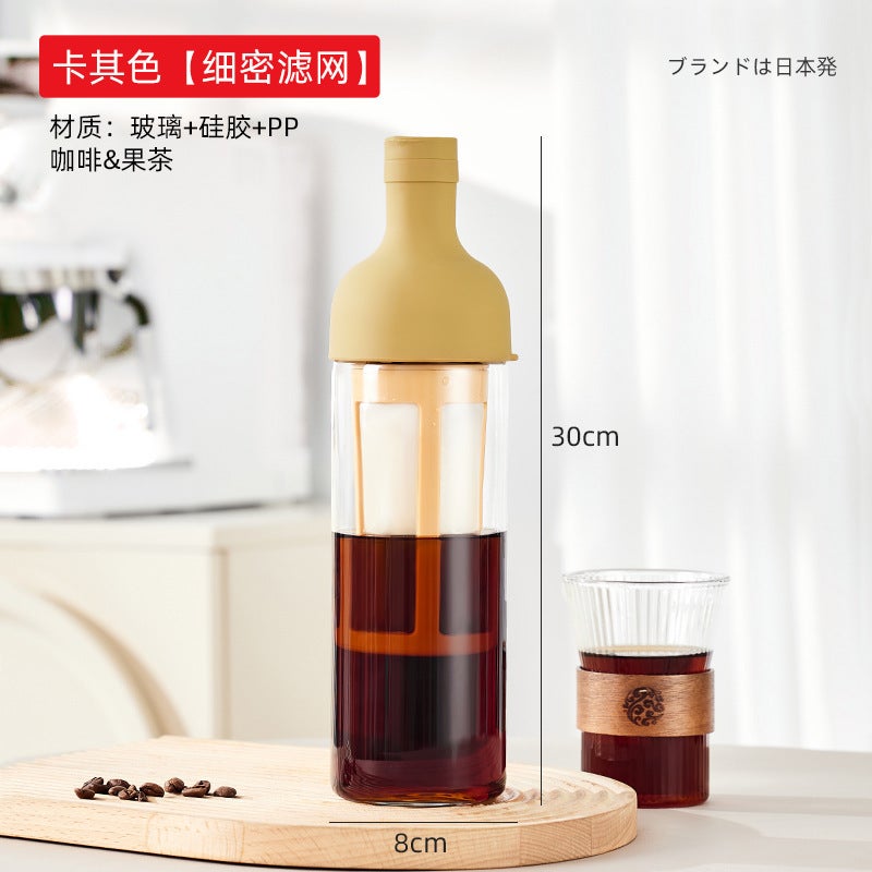 Coffee Cold Brew Pot High Borosilicate Glass Household Cold Brew Bottle Cold Brew Fruit Teapot Cold Quenching Teapot Glass Cold Water Kettle - Image 1