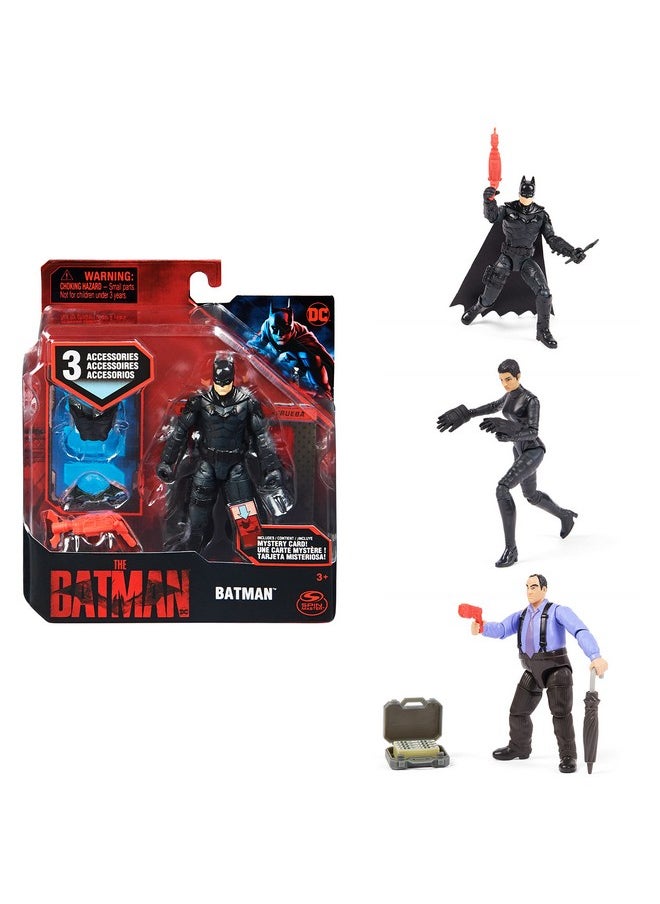 SPIN MASTER - Dc Comics, The Batman Movie 4-Inch Action Figure(Wingsuit Batman Or The Penguin Or Selina Kyle) (Assorted Style) - Image 1