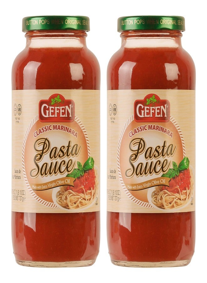 Gefen Classic Marinara Sauce 26oz (2 Pack) Rich Tasteing - Made with EVOO | Kosher (Including Passover) - Image 1