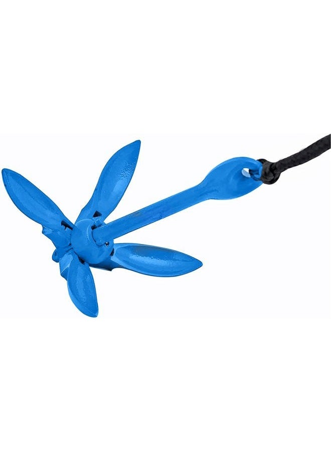 XIALUO Marine Kayak Anchor Kits 7 lb Folding Anchor Accessories with 50 ft Rope for Fishing Kayaks, Canoe, Jet Ski, SUP Paddle Board and Small Boats - Image 5