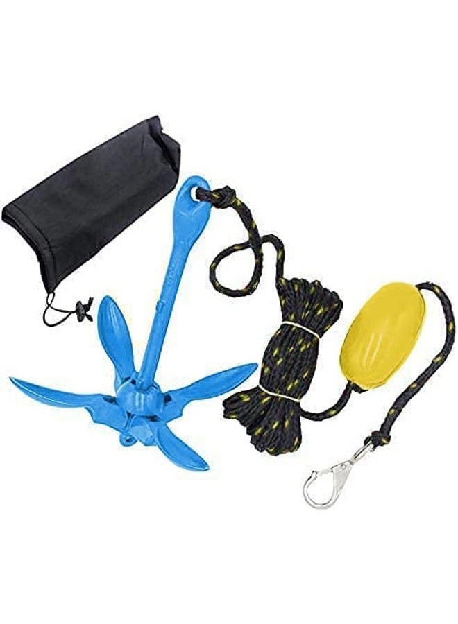XIALUO Marine Kayak Anchor Kits 7 lb Folding Anchor Accessories with 50 ft Rope for Fishing Kayaks, Canoe, Jet Ski, SUP Paddle Board and Small Boats - Image 2