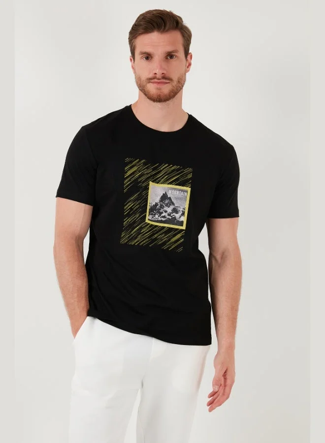 Buratti  Buratti Cotton Slim Fit Crew Neck T Shirt Men's T SHIRT 646R8320 for Men | Best Price UAE