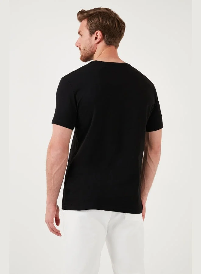 Buratti  Buratti Cotton Slim Fit Crew Neck T Shirt Men's T SHIRT 646R8320 for Men | Best Price UAE