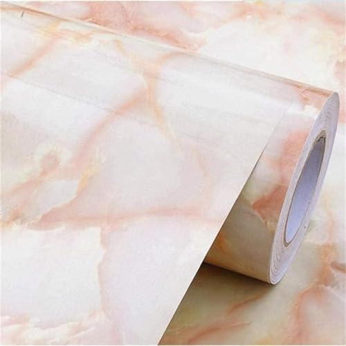 wall love Marble OilProof & Waterproof self-Adhesive Sheet Stickers Big Countertop Cabinet Furniture puja Room Kitchen,Home Sticker Wallpaper 60 x 200cm (ORGANGE Wallpaper) - Image 1