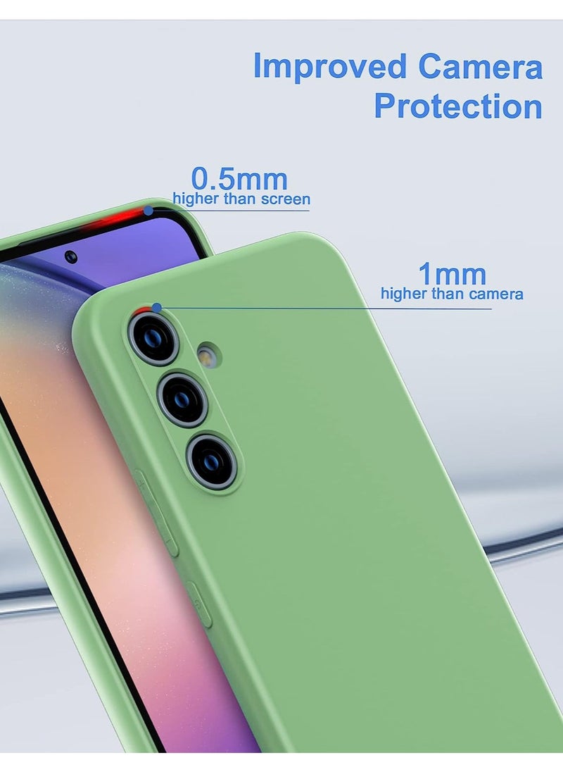 ICARLUS For Samsung Galaxy A25 5G Case Slim Liquid Silicone Protective Cover Dark Green  - Image 2