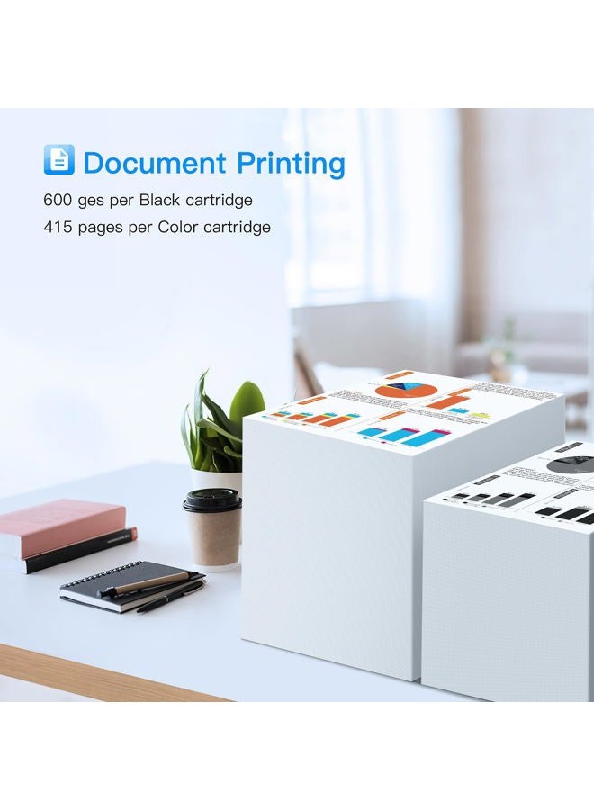 LxTek Remanufactured Ink Cartridge Replacement for HP 62XL 62 XL to use with Envy 5540 5660 7645 5642 5542 5643 5640 7644 OfficeJet 250 5740 200 5745 Printer, High Yield(1 Black,1 Tri-Color, 2 Pack) - Image 3