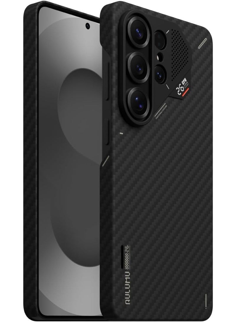 Aulumu S26 Ultra Magnetic Aramid Fiber Case Compatible with MagSafe, 1500D Ultra-Slim Woven Protective Cover with Passive Cooling and Camera Protection - Image 1