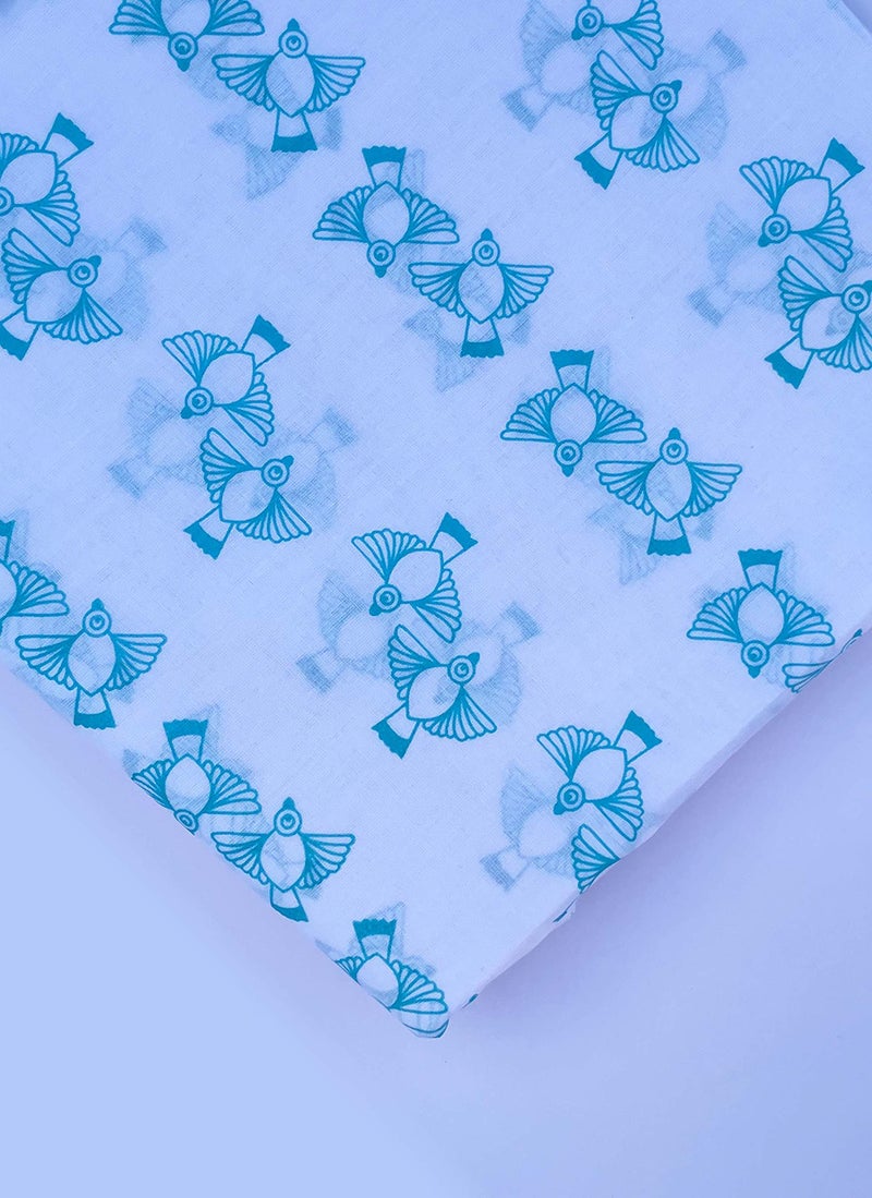 Chibby Swaddle - Swaddles for new born baby, 100% Cotton, ultra soft, comfortable, multipurpose swaddle-wrapper (Blue) - Image 4