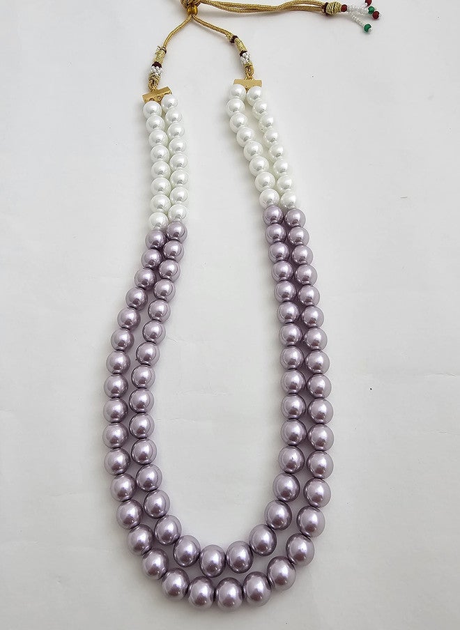 Binnis Wardrobe Roselle Elegant Semi Precious Pearl Beaded Necklace With Earrings - Image 3