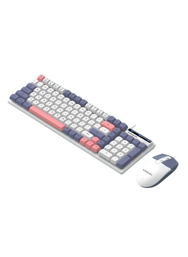 KUYING New Wired Keyboard And Mouse Office Esports Set 