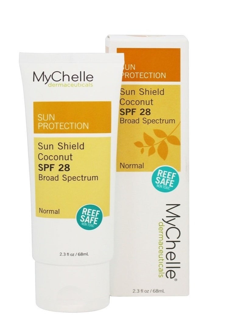 MyChelle Dermaceuticals - MyChelle Dermaceuticals - Sun Shield Sun Protection Lotion for Normal Skin Coconut 28 SPF - 2.3 fl. oz. - Image 1