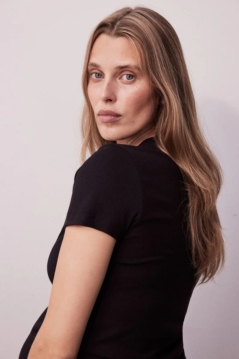 H&M MAMA Ribbed top