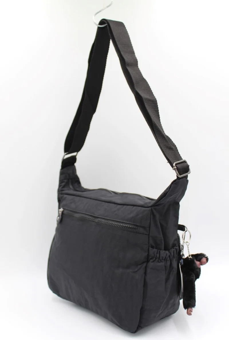 Bevitton Black Color Clinkir Fabric 8 Compartment Women's Crossbody Messenger Bag / 4120