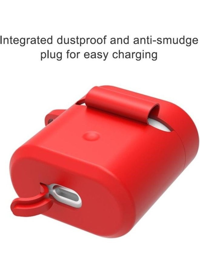 NIBEMINENT - Silicone Charging Box Protective Case For Huawei Honor FlyPods And FreeBuds2 Pink - Image 1
