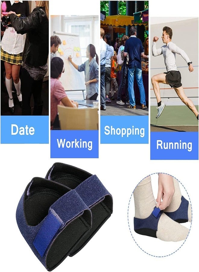 MANIBAM IMPEX Gel Heel cups Silicon Heel Pad for Heel Ankle Pain, Heel Spur Shoe Support Pad for Men and Women Shock Cushion Pad for Heels Cushion Heel(1Pair) - Image 3